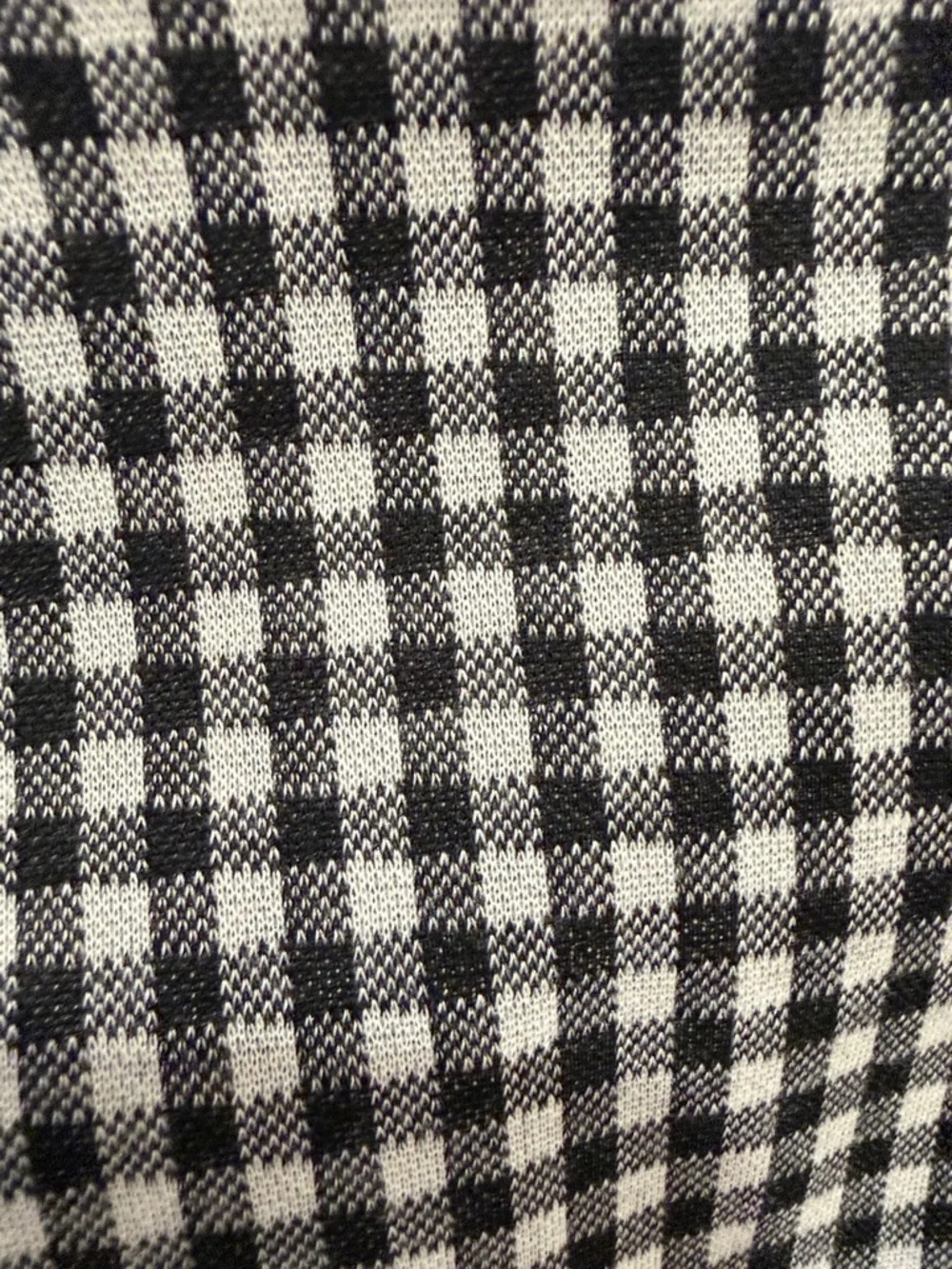Calvin Klein Black and White Gingham Midi Dress with Waist Tie - Picture 3 of 9